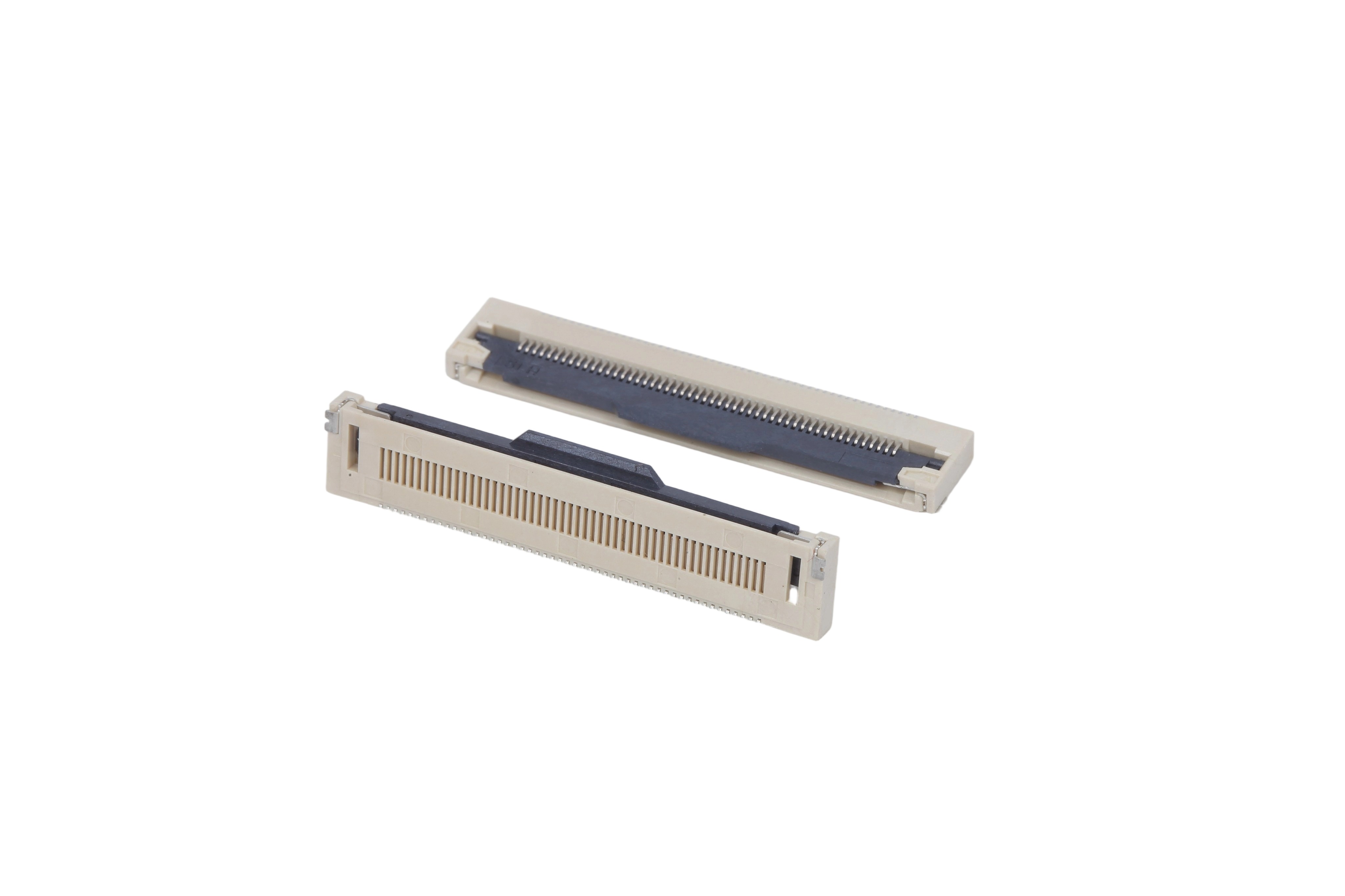 FPC0.5mm窄板 H2.5 翻盖 51P 镀金连接器